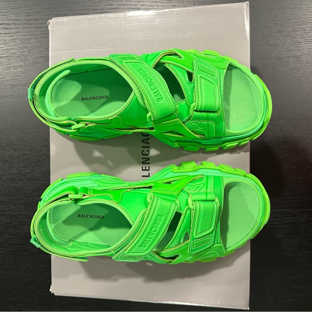 Balenciaga sandals volt green size 41